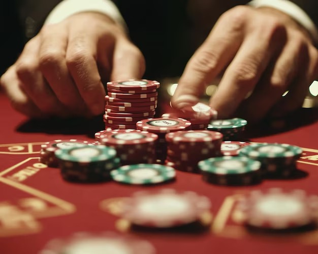 Live football and casino game selection interface